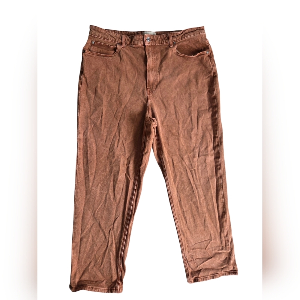 Everlane Way High Copper Brown Jean 35